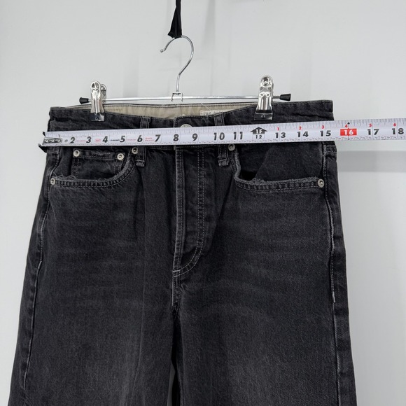 rag & bone Black Wide Leg Flare Jeans - Picture 13 of 14